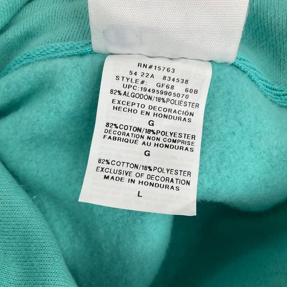 Champion Hoodie Lg & Med Shorts Set Ink Shadow Reverse Weave Hoodie Teal Nw - Picture 5 of 12